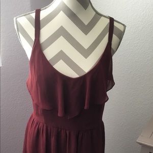 Burgundy sassy dress